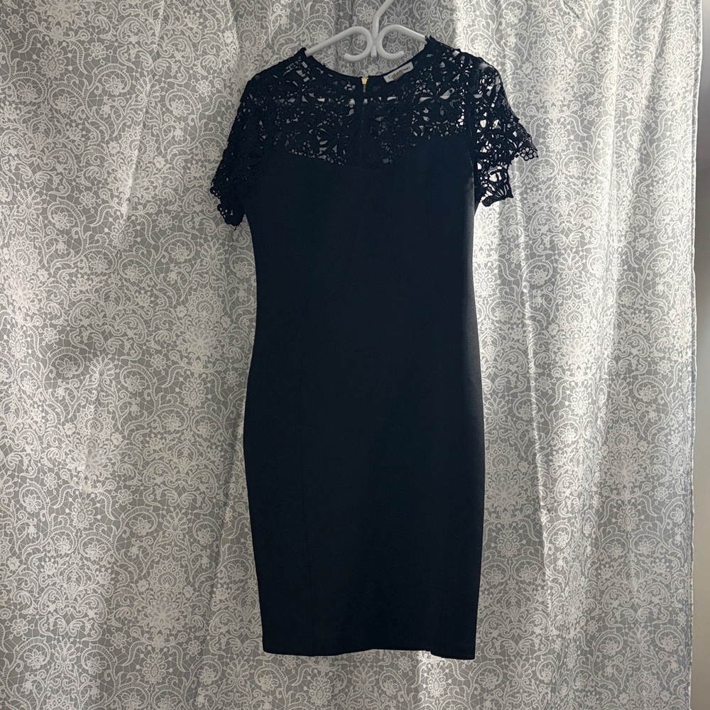 Calvin Klein Black Lace Mini Dress